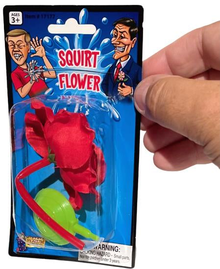 Classic Squirt Flower Gag – Red Rose Prank Toy for Costumes & Laughs 🌹💦🤣