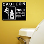 🟨 Caution: 200 LB Weight Limit for Climbing on Stall Walls to Peek! 🟨