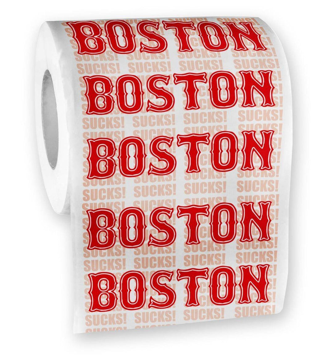 🧻 "BOSTON SUCKS" Toilet Paper Roll – Hilarious Bathroom Gag for Yankee Fans