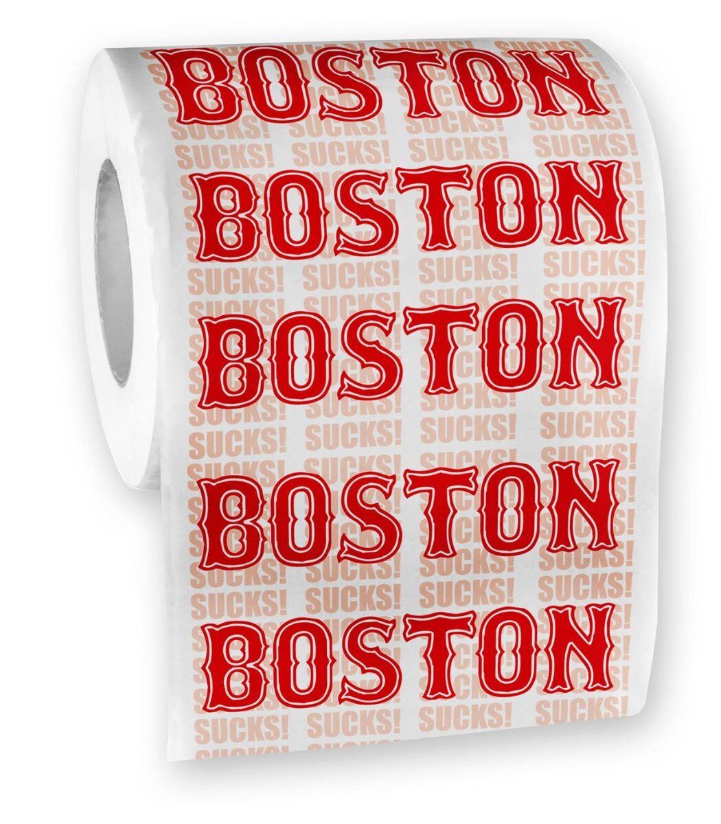 🧻 "BOSTON SUCKS" Toilet Paper Roll – Hilarious Bathroom Gag for Yankee Fans