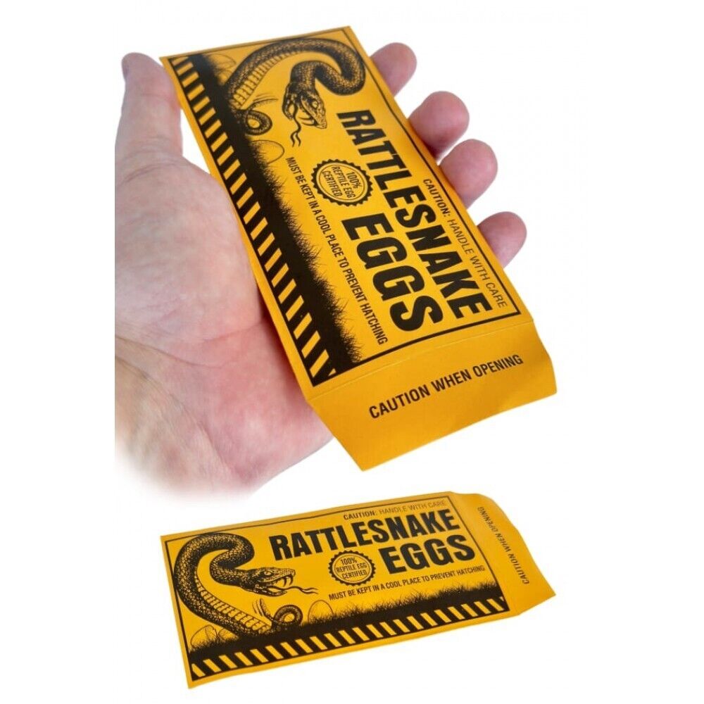 🐍 12-Pack Rattlesnake Eggs Prank Envelopes – Classic Jump Scare Gag!