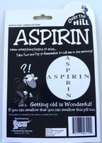 GIANT ASPIRIN - Over The Hill - Old Age is a big Headache! Novelty Gag Joke Gift