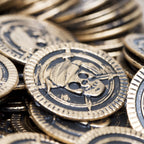 🏴‍☠️ 288-Piece Pirate Treasure Combo Set – 144 Assorted Jewels + 144 Rustic Gold Coins