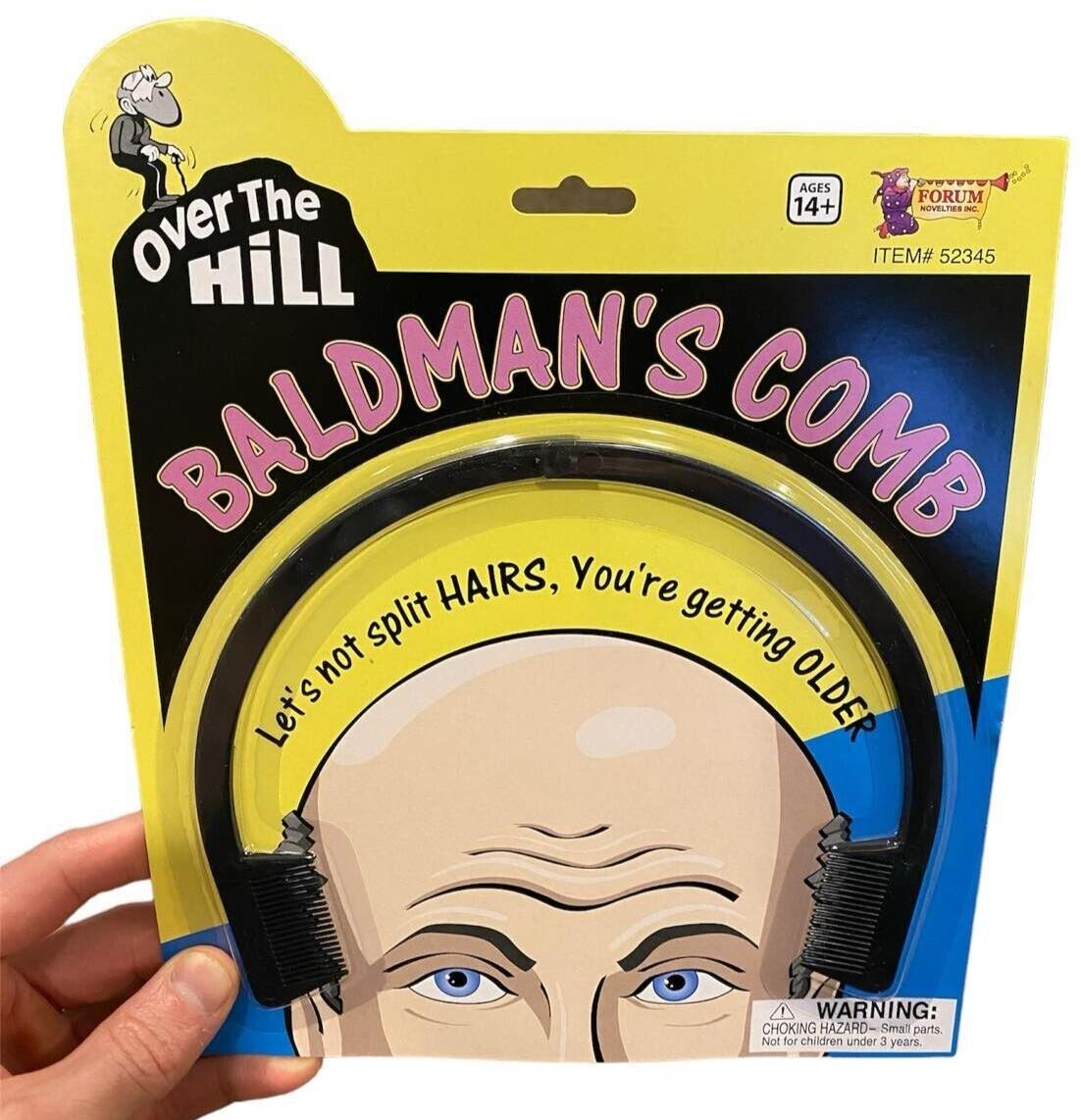 Over the Hill Baldman's Comb 🎂🤣 | Funny Gag Gift for Birthdays
