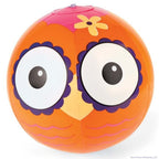 4 OWL BIRD Inflatable Vinyl Blow Up Beach Balls ~ Pool Party Toy Play Favors