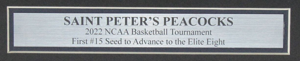 New York Post Newspaper Saint Peter's Peacocks 2022 NCAA Basketball Framed