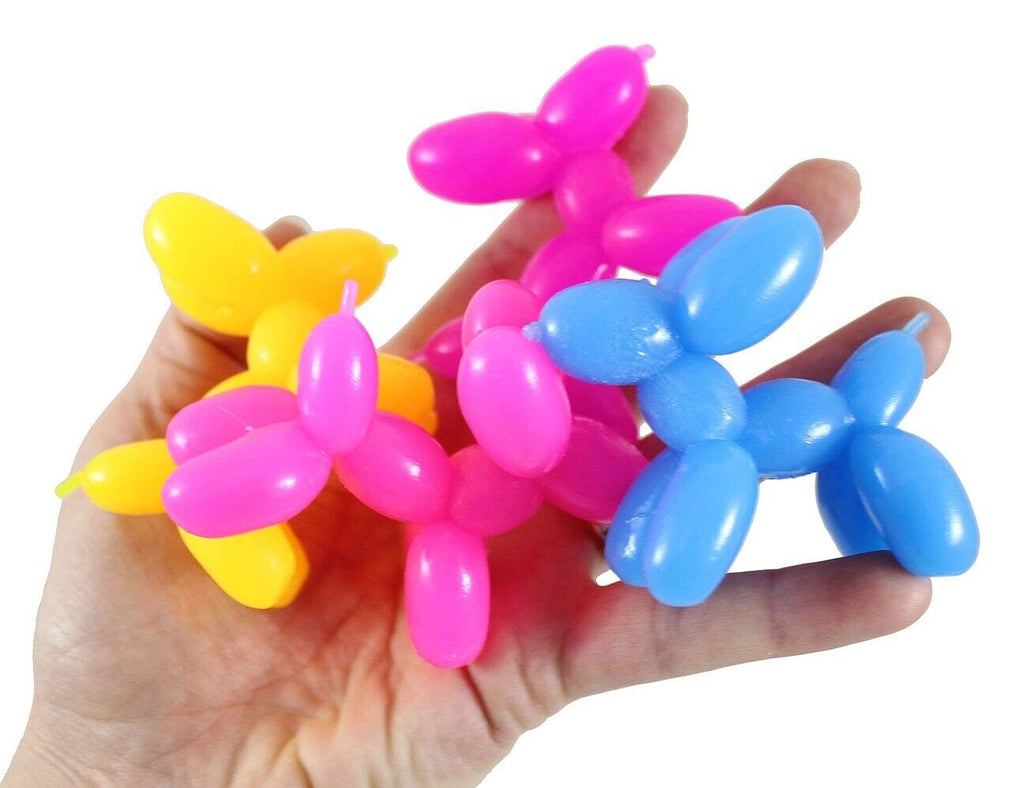 🎈 Balloon Dog Stretch Toys – 24-Piece Counter Display Case