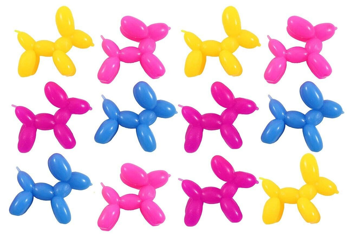 🎈 Balloon Dog Stretch Toys – 24-Piece Counter Display Case