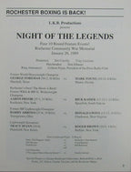 George Foreman vs. Mark Young January 26, 1989 Official Program 162272
