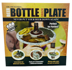 🍺 One-Handed Beer Bottle Snack Plate – 4-Pack Party Tray Set