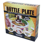 🍺 One-Handed Beer Bottle Snack Plate – 4-Pack Party Tray Set