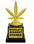 World's Biggest Stoner Trophy – Hilarious Gag Gift for Cannabis Lovers! 🌿🏆