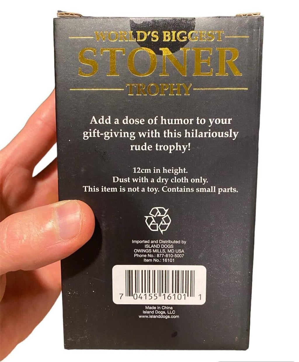World's Biggest Stoner Trophy – Hilarious Gag Gift for Cannabis Lovers! 🌿🏆