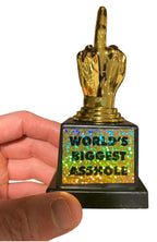 World's Biggest AHO*E Trophy – Hilarious Middle Finger Gag Gift! 🏆🖕😂**