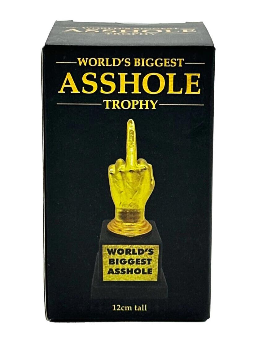World's Biggest AHO*E Trophy – Hilarious Middle Finger Gag Gift! 🏆🖕😂**