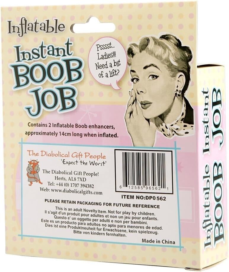 🎈 Instant Boob Job – Inflatable Gag Bust Enhancer