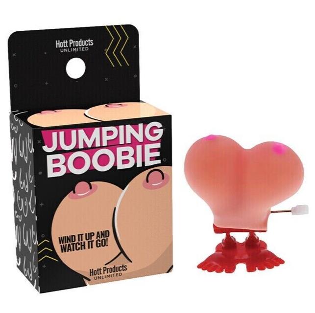 😂 Wind-Up Jumping Boobies – Party Gag Toy