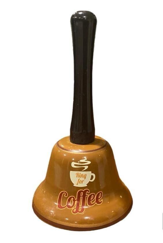 ☕ Coffee Hand Bell – Ring for Coffee in Style!