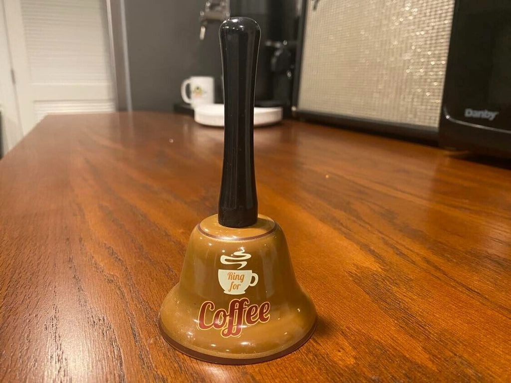 ☕ Coffee Hand Bell – Ring for Coffee in Style!