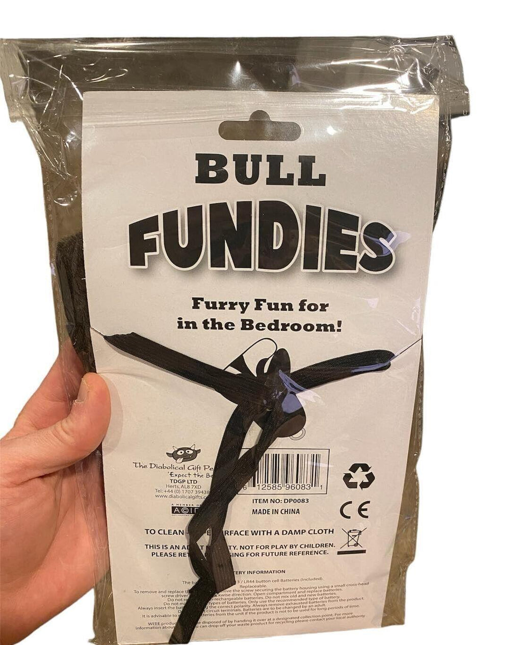 🐂 Bull Fundies – Sound-Activated Gag Thong for Men