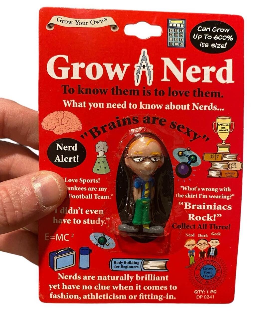 Grow a Nerd, Geek & Dork – Expandable Gag Gift Trio Set (3-Pack) 🤓🎓💦
