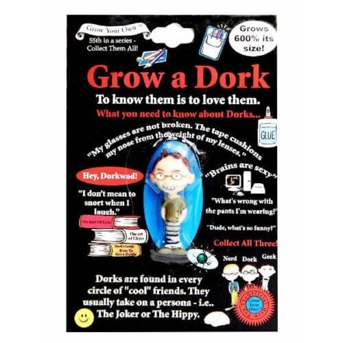 Grow a Nerd, Geek & Dork – Expandable Gag Gift Trio Set (3-Pack) 🤓🎓💦