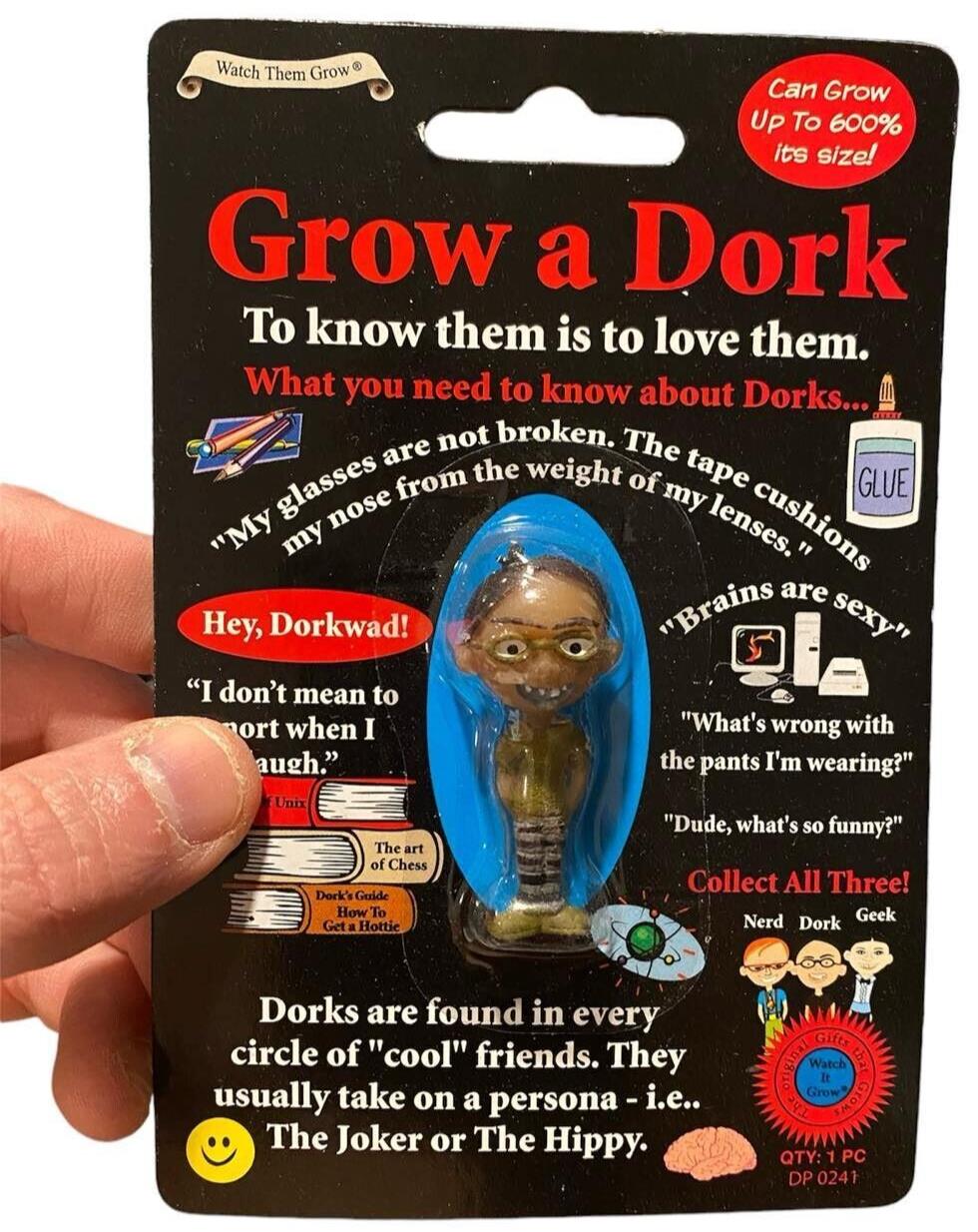 Grow a Nerd, Geek & Dork – Expandable Gag Gift Trio Set (3-Pack) 🤓🎓💦