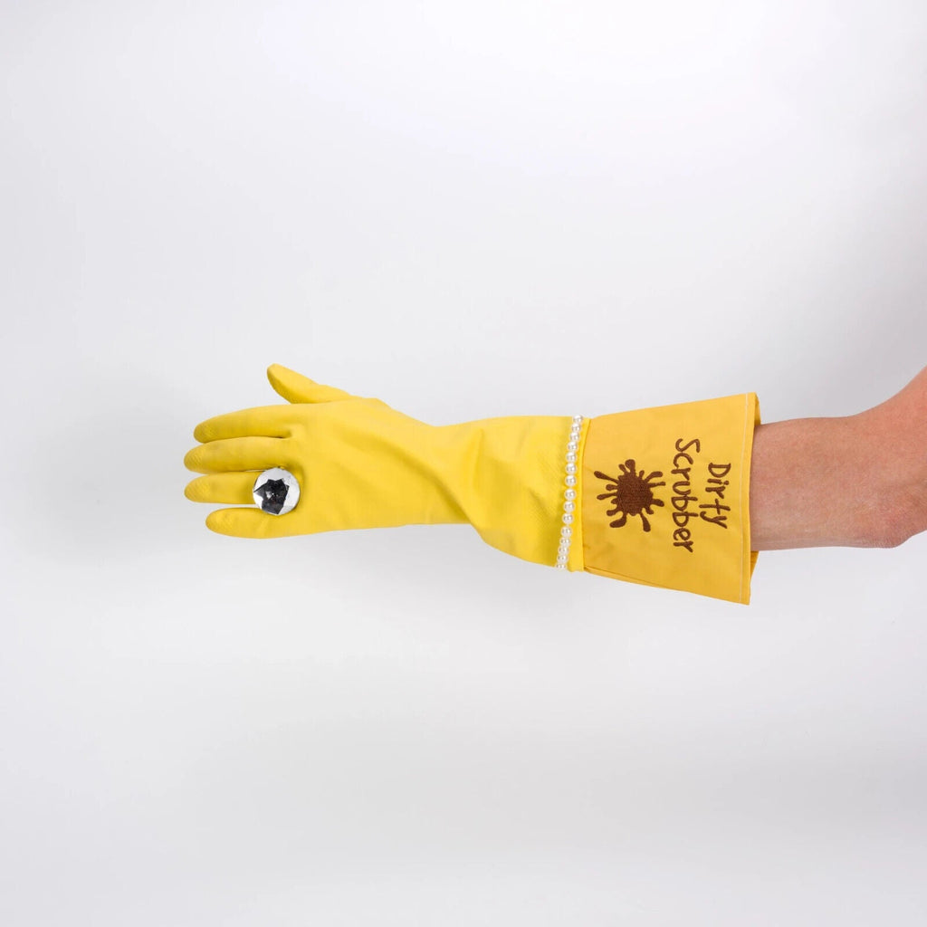 🧤 Dirty Scrubber Glam Gloves – Fancy Dishwashing Gag Gift