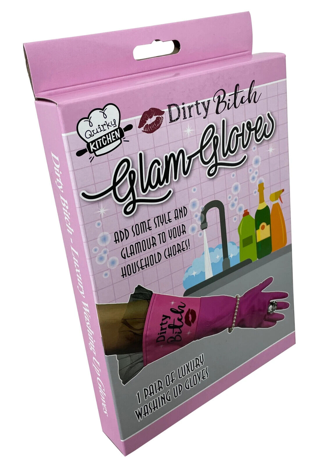 💅 "DIRTY BITCH" Glam Gloves – The Sassiest Way to Scrub