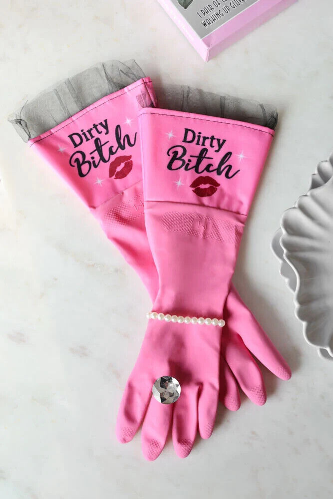 💅 "DIRTY BITCH" Glam Gloves – The Sassiest Way to Scrub