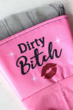 💅 "DIRTY BITCH" Glam Gloves – The Sassiest Way to Scrub