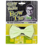 GLOW IN THE DARK BOW TIE - Costume Prop Dress Up Clothing Fun Accessory