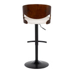 Pino - Mid Century Modern Adjustable Barstool With Swivel (Set of 2)
