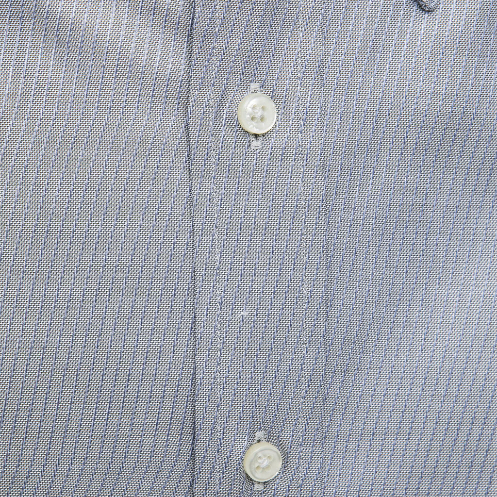 Ethan Regular Button-Down Shirt // Light Blue + Gray