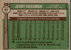 Jerry Koosman Autographed 1976 TOPPS Card #64 New York Mets 183486