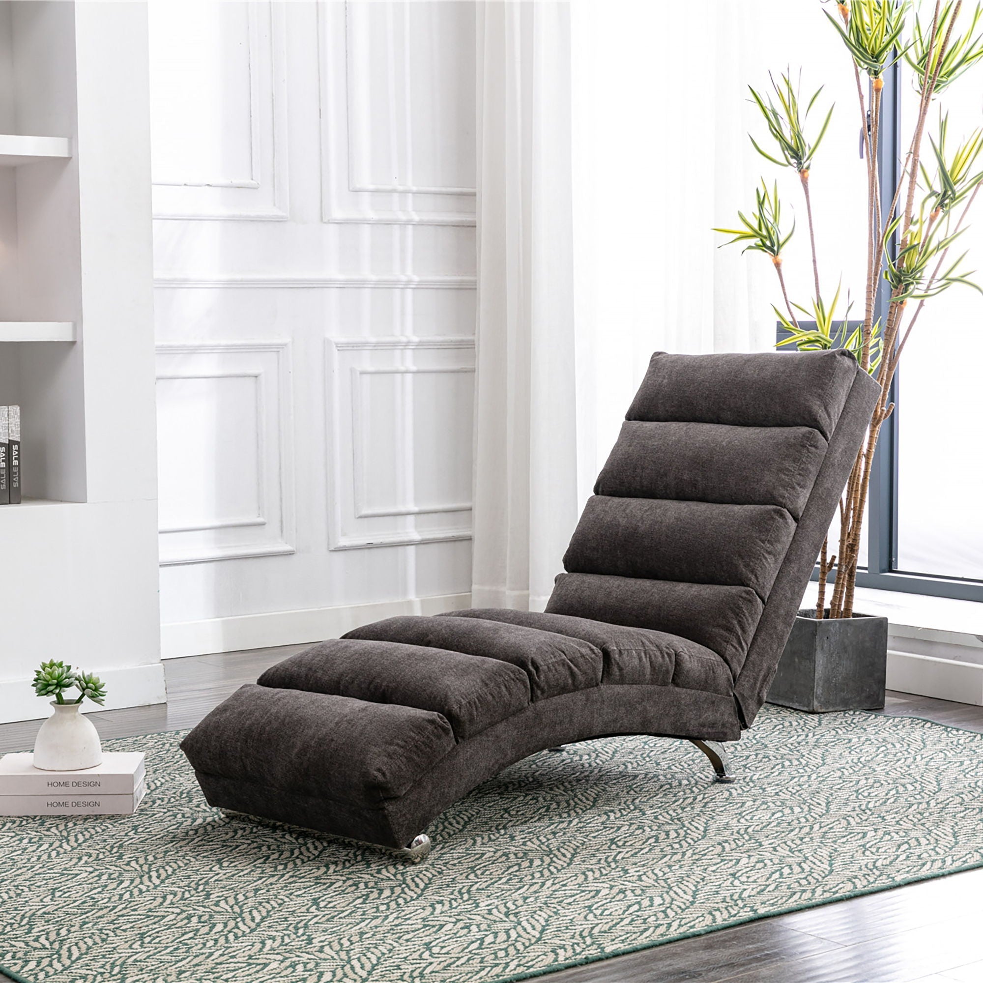 Massage Chaise Lounge Indoor, Ergonomic Electric Massage Lounger