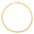14k Yellow Gold 7 inch Mini Cube Bracelet (2.60 mm)