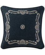 Waterford Sinclair Indigo 14 Square Decorative Pillow