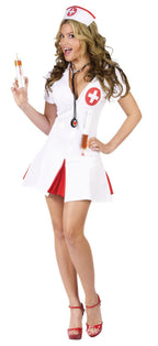 Say Ahhh! Adult Nurse Costume Shots
