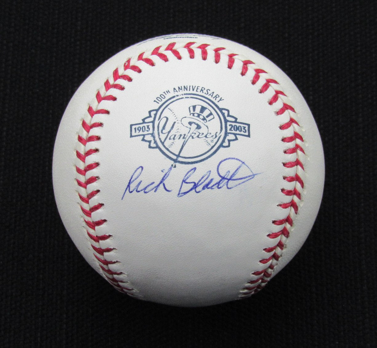 Rich Bladt Signed/Auto Yankees 100th OML Baseball JSA 186701