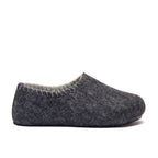 Yew Wool Slipper // Dark Grey + Gray
