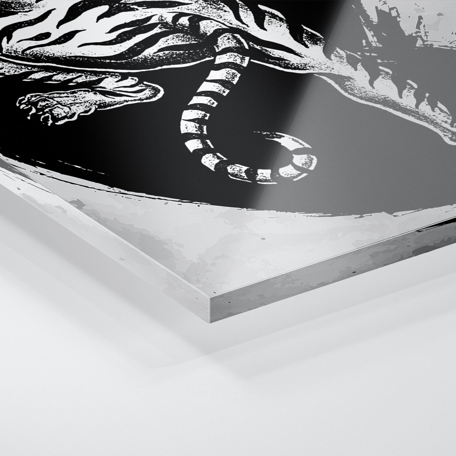 Japanese Tiger Print on Acrylic Glass by Cornel Vlad