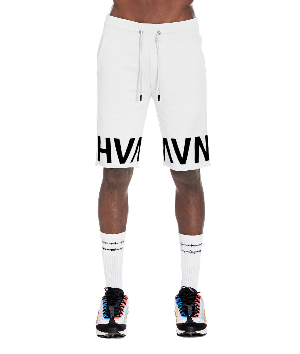 FRENCH TERRY SWEAT SHORT IN WHITE