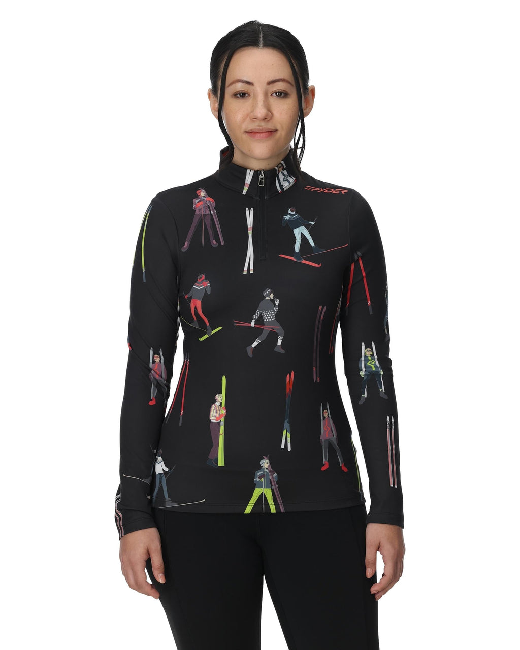 SPYDER Women's Vivid Half Zip T-Neck