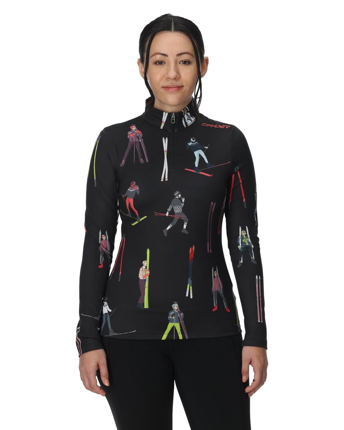 SPYDER Women's Vivid Half Zip T-Neck