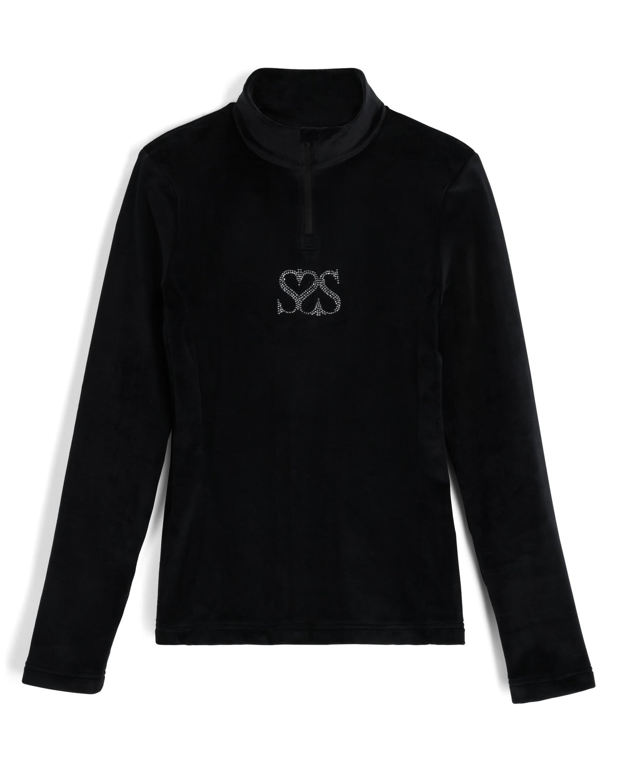 SPYDER Women's Society Shimmer Bug Zip T-Neck - Society