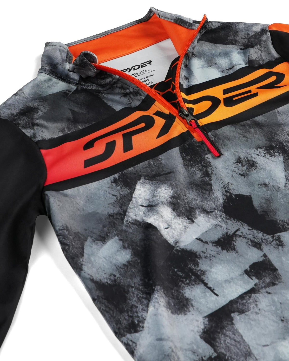 SPYDER Boys Jacobs Half Zip T-Neck