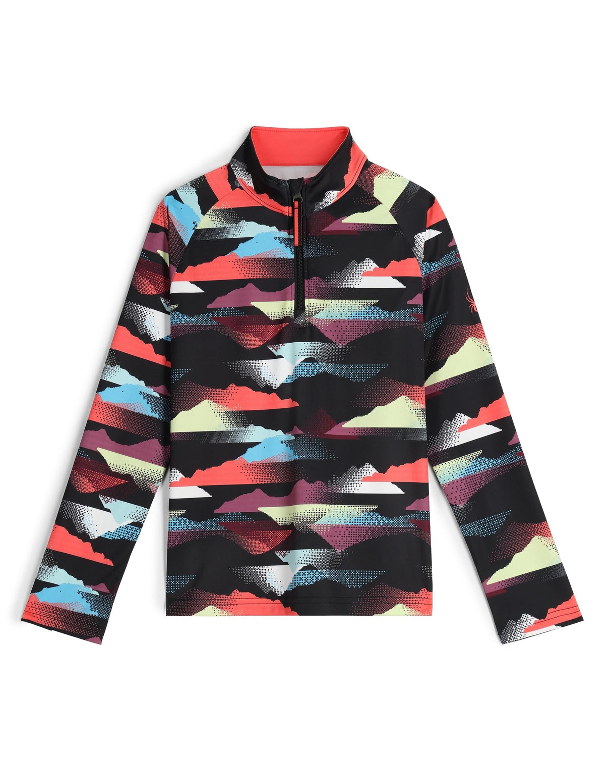 SPYDER Girls' Surface Half Zip T-Neck