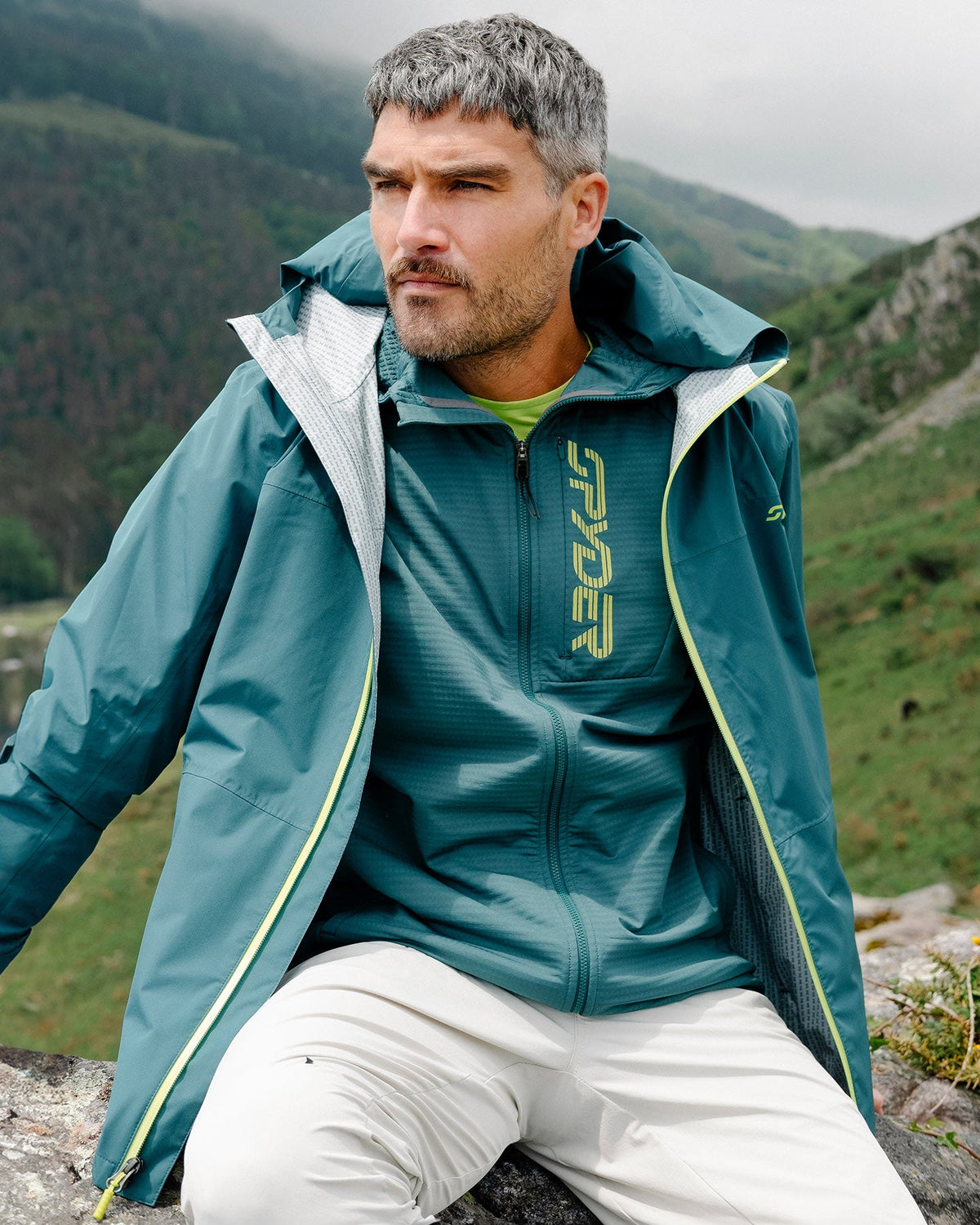 SPYDER Men's Clutch Rain Shell Jacket