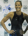 Dara Torres Swimming Signed 11x14 Color Photo JSA 141446